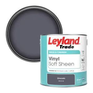 Leyland Trade Vinyl Soft Sheen Walls & Ceilings Emulsion Paint Silverado (PPG13-22) - 2.5L