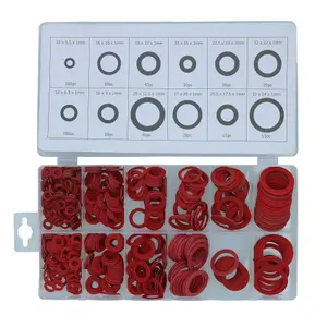 600pc Fibre Sealing Washer Assortment Set Sealing Washers Metric Sizes