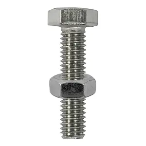 Timco - Set Screws & Hex Nuts - Stainless Steel (Size M10 x 100 - 2 Pieces)