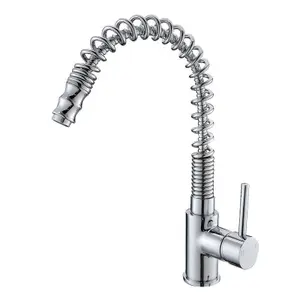 Nes Home Corston Kitchen Sink Tap Pull Out Hose Single Lever Monobloc Mono Mixer Chrome