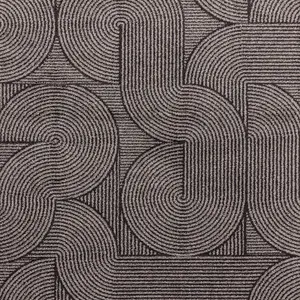 Charcoal Abstract Funky Modern Easy to Clean Geometric Rug For DiningRoom-160cm X 230cm