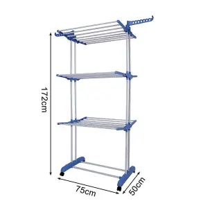 Alivio Large 4 Tier Folding Airer Dryer Rack for Indoor/Outdoor Use