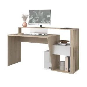 PARISOT PALOMA DESK  OAK WHITE