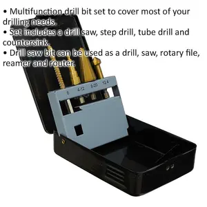 Versatile 4 Piece Multifunction Drill Bit Set for All Your DIY Projects