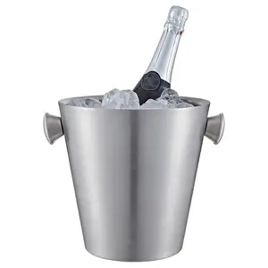 Buckingham Double Wall Stainless Steel Insulated Champagne / Wine Bottle Bucket 4.8 Litre /  22.5 cm , matt finish