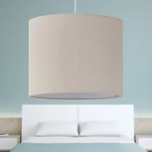 First Choice Lighting Natural Linen 25cm Pendant Lightshade