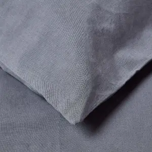 Homescapes Dark Grey Linen Body Pillowcase