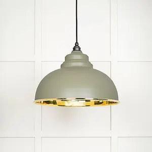 Smooth Brass Harborne Pendant in Tump