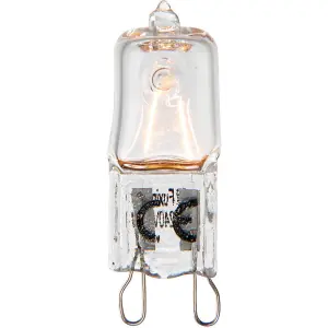 Clear Glass 28W G9 clear Capule Light Bulb - Dimmable Warm White - 370lm 2800k