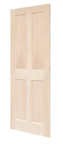 Victorian 4 Panel Oak Panel Door 1981 x 610mm