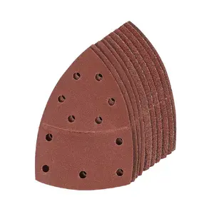 20 x Mixed Grit Hook and Loop 150mm Perforated Sanding Sheets, Multi Sander Pads