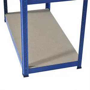 FSC Certified Rapid Racking Budget Shelving 450mmd 5 Chipboard Blue