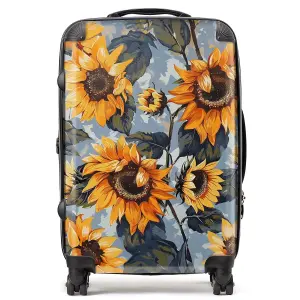 Sunflowers On A Sunny Day Suitcase - Medium