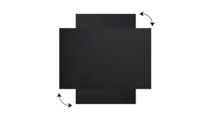 ALLboards Magnetic Boards MetalBoard BLACK CLASSIC BLACK 90x60cm a Magnetic Metal Poster for all types of magnets