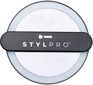 Stylpro Twirl Me Up Hand Held LED Mirror - Black