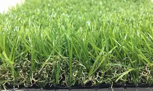 40mm Artificial Grass - 5m x 2m - Natural and Realistic Looking Fake Lawn Astro Turf