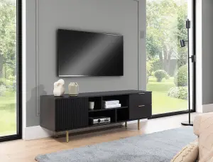 Nubia TV Cabinet - Luxurious Design with Smart Storage - W1500mm x H520mm x D410mm