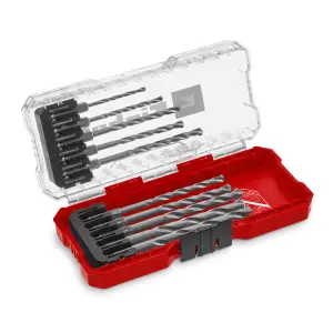 Einhell Universal Concrete Drill Bit Set 10 Pieces Masonry With S-CASE Box KWB