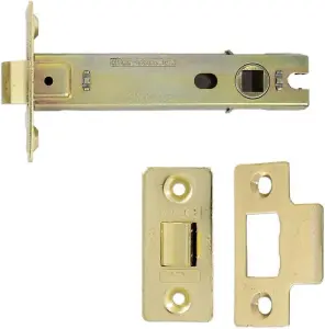 Dzina Tubular Latch (CE and Fire Rated) Bolt Through 100mm (4 Inch) EB Pack of 1