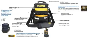 Dewalt DWST83541-1 Tool Organiser Heavy Duty Tool Belt Pouch - Tough Case Tstak