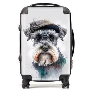 Miniature Schnauzer Dog Splashart Suitcase - Cabin