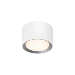 Nordlux Landon 8 Indoor Bathroom Light Surface Downlight In White (Height) 8.2cm