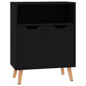 Sideboard 60x30x72 cm Engineered Wood Black