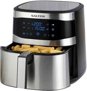 Salter EK4628 1800W 8L Digital Air Fryer - Black And Stainless Steel | Robert Dyas