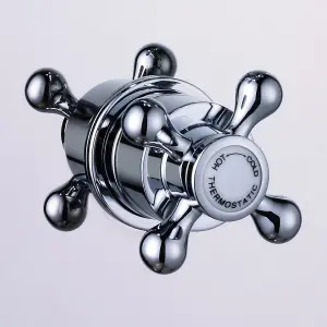 Nes Home Eliza Bathroom 2 Way Traditional Victorian Concealed Thermostatic Shower Valve Mixer