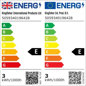 Diall E14 2.2W 250lm Frosted Candle Warm white LED Light bulb, Pack of 3