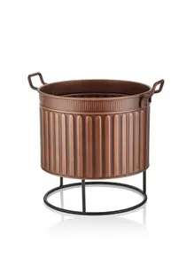 Rozi Copper Plant Pot - 38 cm (H) x 37 cm (Dia)