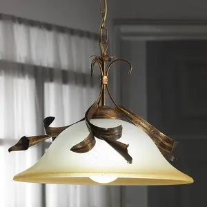 Luminosa Lucrezia Dome Pendant Ceiling Light, Bronze