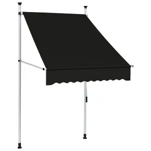 Berkfield Manual Retractable Awning 100 cm Anthracite