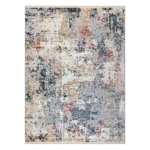 DISTIN 0123A pink / powder / white modern carpet - Abstraction, vintag 80x150 cm