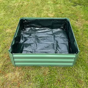 Set of 2 Liners for Metal Raised Vegetable Bed in Green (100cm x 30cm)