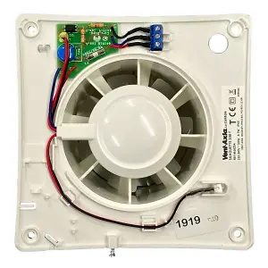 Vent Axia 441625 Lo-Carbon Silhouette 100T Axial Extractor Fan 100 mm / 4 Inch (Timer Model)