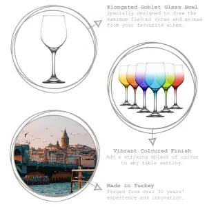 LAV 395ml Fame Wine Glasses - Full Colour - Pack of 6