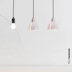 Luminosa Venice Pink Dome Pendant Lamp