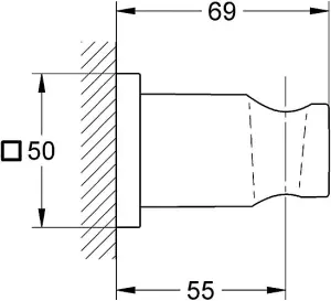 Grohe Rainshower Wall Hand Shower Holder (27075000)