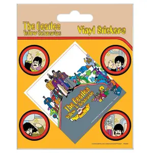 The Beatles Yellow Submarine Stickers Set Yellow/Multicoloured (One Size)