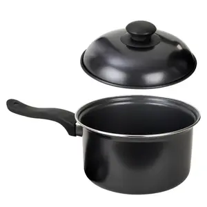 Essentials By ProChef Carbon Steel 3 Piece Pan Set with Lids