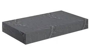 Aquarius Marblesque One Drawer Storage Unit and Console Shelf 800mm Grey Marble Effect