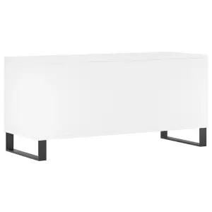 vidaXL Record Cabinet White 100x38x48 cm Engineered Wood