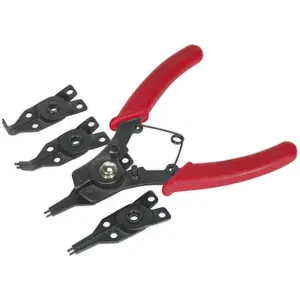 Versatile Internal and External Circlip Pliers Set with Quick Release Mechanism