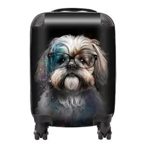 Lhasa Apso Splashart Suitcase - Mini Cabin