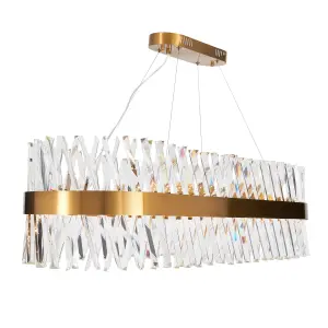 Litecraft Visconte Cetara Brass Chandelier