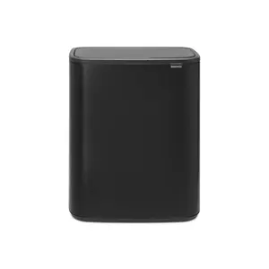 Bo Touch Bin, 60 litre, with 1 inner Plastic Bucket Black