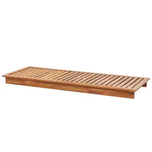 Sun Lounger Wood Light Wood GRANARI