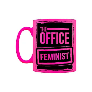 Grindstore The Office Feminist Mug Neon Pink/Black (One Size)