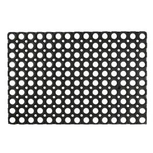 Nicola Spring - Heavy Duty Rubber Door Mat - 60 x 40cm - Black